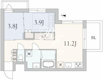 グランデュオ代々木3 302 間取り図
