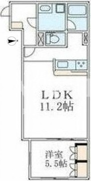 パセオ都立大学サウス 102 間取り図