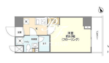 メインテラス上野 402 間取り図
