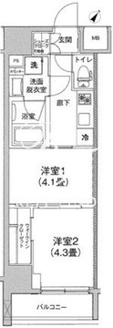 ティモーネプレミアム三ノ輪ステーション 602 間取り図