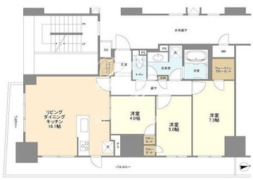 ＢＬＥＳＳ蔵前 807 間取り図