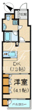 カスタリア銀座3 907 間取り図