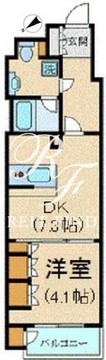 カスタリア銀座3 1007 間取り図