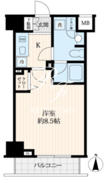 ログ御徒町 505 間取り図