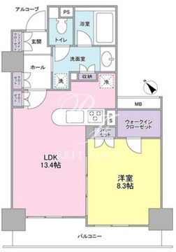 ラサンテ五反田 206 間取り図