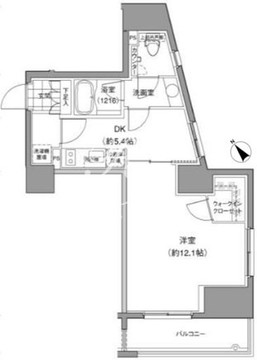 JP noie 小石川富坂 204 間取り図