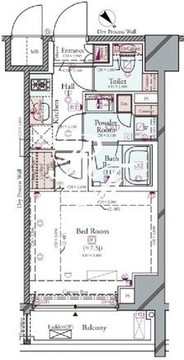 コンシェリア門前仲町SAKURA PROMENADE 302 間取り図