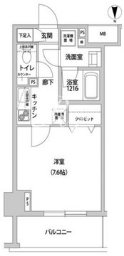 ドミール青柳 305 間取り図