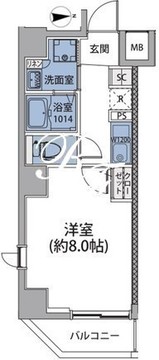 ルネサンスコート蒲田ウエスト 901 間取り図