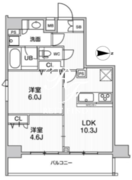 ジェノヴィア三ノ輪2スカイガーデン 1202 間取り図