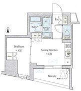 ディームス蔵前アベニュー 202 間取り図