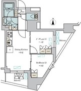 ディームス蔵前アベニュー 701 間取り図