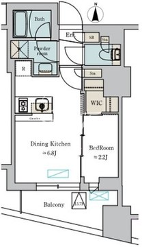 ブリリアイスト蔵前アベニュー 303 間取り図