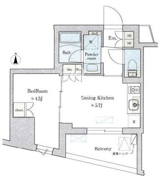 ブリリアイスト蔵前アベニュー 305 間取り図
