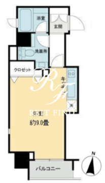 ベルファース市ヶ谷 902 間取り図