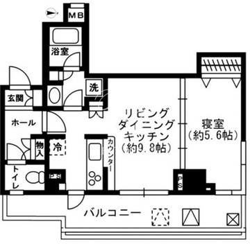 レジディア四谷三丁目 910 間取り図
