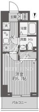 レジディア蒲田 907 間取り図