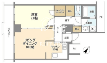 トルナーレ日本橋浜町 3411 間取り図