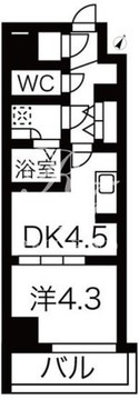 ルネサンスコート築地 702 間取り図
