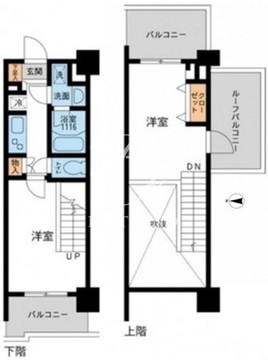 プライマル浅草橋 1003 間取り図