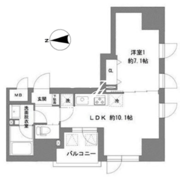 ラ・ヴィータ東上野 1101 間取り図
