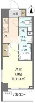 Nine-Harvest 403 間取り図