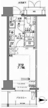 ＭＦＰＲコート木場公園 1013 間取り図