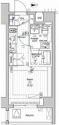 プレミアムキューブ大井町#mo 608 間取り図