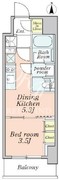 クレストコート本所吾妻橋 402 間取り図
