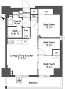 オルサス赤羽イースト 602 間取り図