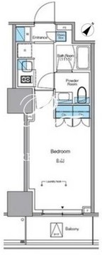 ルフォンプログレ渋谷ヒルトップ 1403 間取り図