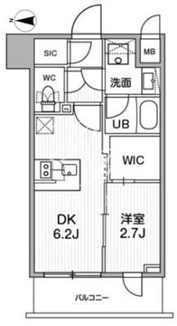 シーフォルム木場 203 間取り図
