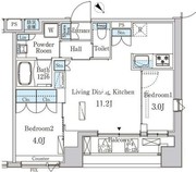プライマル中央MINATO 905 間取り図