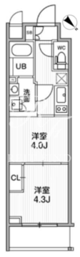 シーフォルム東池袋 406 間取り図