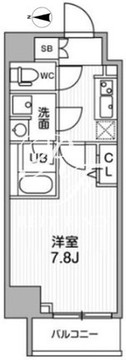 オルタナ亀戸2 203 間取り図
