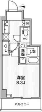 オルタナ亀戸2 302 間取り図