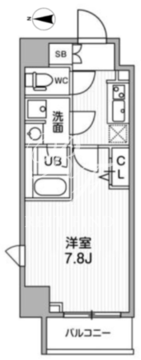 オルタナ亀戸2 704 間取り図