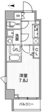 オルタナ亀戸2 504 間取り図