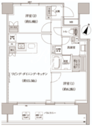 パークハビオ渋谷本町レジデンス 521 間取り図