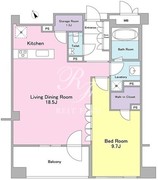 ランテンヌ四谷 106 間取り図