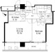 ＭＦＰＲ目黒タワー 1802 間取り図