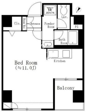 アーバネックス八丁堀 501 間取り図
