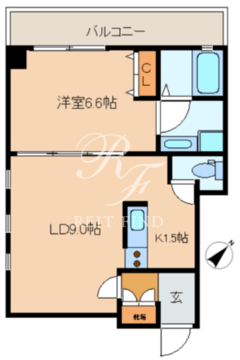 レジディア日本橋人形町 702 間取り図