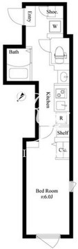 エルファーロ池尻 204 間取り図
