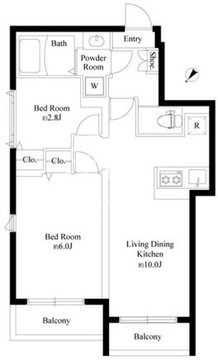 エルファーロ池尻 401 間取り図