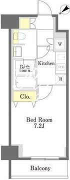 ディームス勝どき 505 間取り図