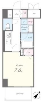 リーフガーデン東日暮里 202 間取り図