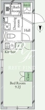 クロストーン西巣鴨 204 間取り図