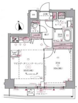 アルコバレーノ武蔵小山 601 間取り図