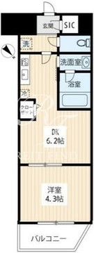 ハーモニーレジデンスノースザガーデン 103 間取り図